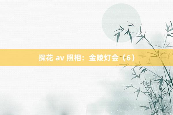 探花 av 照相：金陵灯会（6）