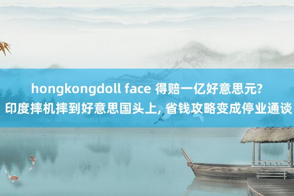 hongkongdoll face 得赔一亿好意思元? 印度摔机摔到好意思国头上， 省钱攻略变成停业通谈