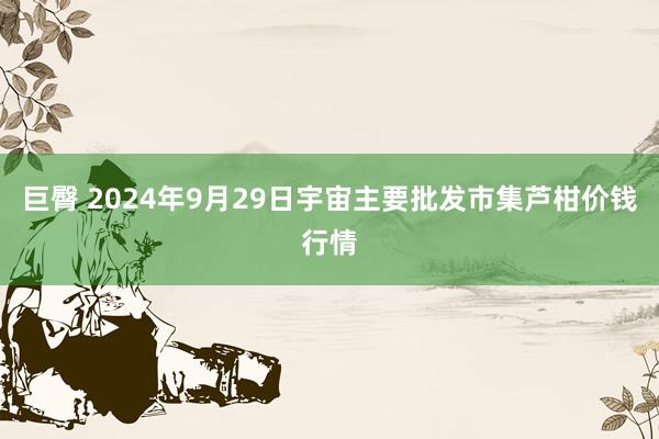 巨臀 2024年9月29日宇宙主要批发市集芦柑价钱行情