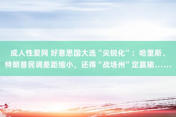 成人性爱网 好意思国大选“尖锐化”：哈里斯、特朗普民调差距缩小，还得“战场州”定赢输……