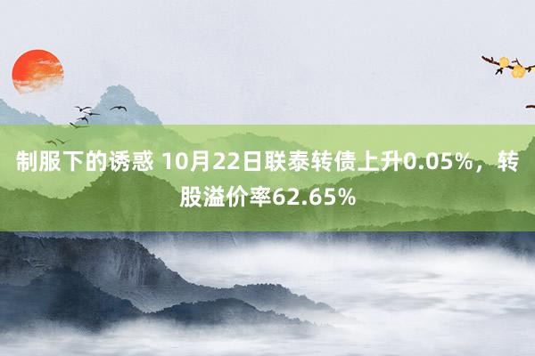 制服下的诱惑 10月22日联泰转债上升0.05%，转股溢价率62.65%