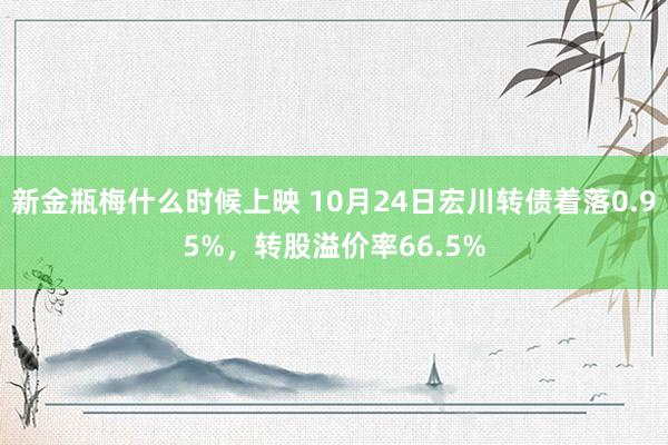 新金瓶梅什么时候上映 10月24日宏川转债着落0.95%，转股溢价率66.5%