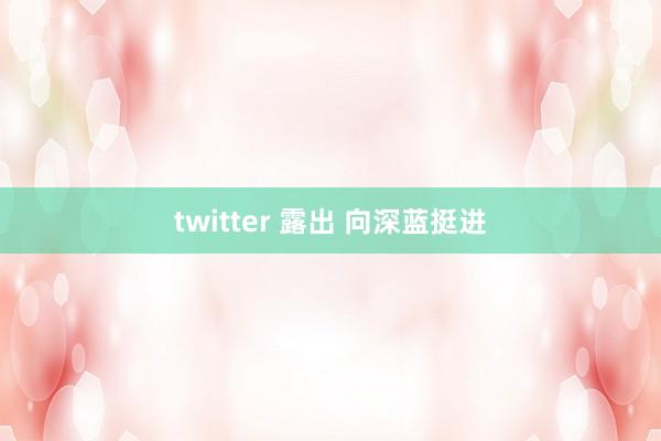 twitter 露出 向深蓝挺进