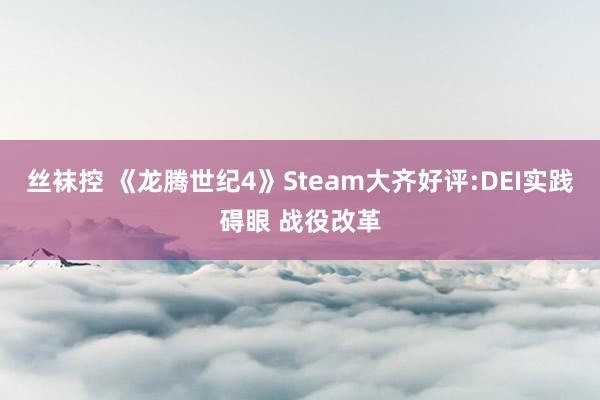 丝袜控 《龙腾世纪4》Steam大齐好评:DEI实践碍眼 战役改革