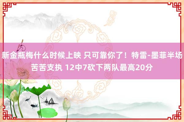 新金瓶梅什么时候上映 只可靠你了！特雷-墨菲半场苦苦支执 12中7砍下两队最高20分