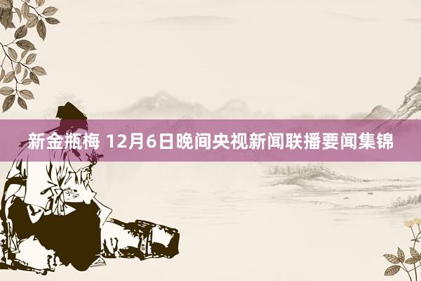 新金瓶梅 12月6日晚间央视新闻联播要闻集锦