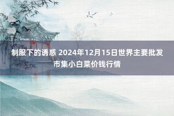 制服下的诱惑 2024年12月15日世界主要批发市集小白菜价钱行情