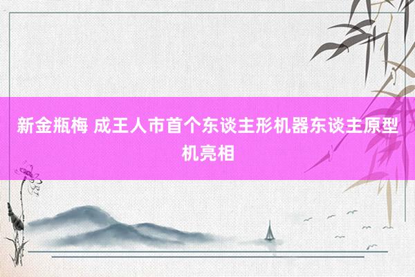 新金瓶梅 成王人市首个东谈主形机器东谈主原型机亮相