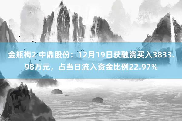 金瓶梅2 中鼎股份：12月19日获融资买入3833.98万元，占当日流入资金比例22.97%