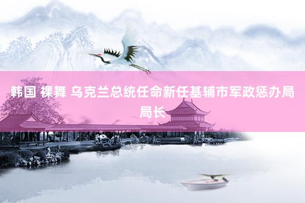 韩国 裸舞 乌克兰总统任命新任基辅市军政惩办局局长