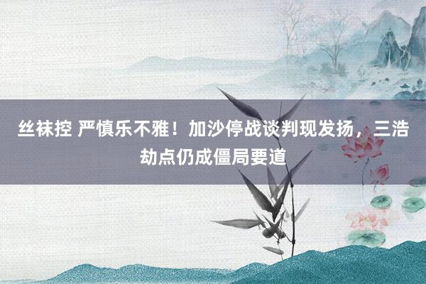 丝袜控 严慎乐不雅！加沙停战谈判现发扬，三浩劫点仍成僵局要道